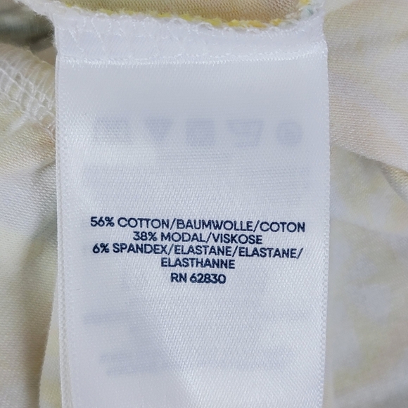 Lands' End Bright Yellow And White Lemon Print Tiered Maxi Tank Dress Sz MP - Picture 9 of 11